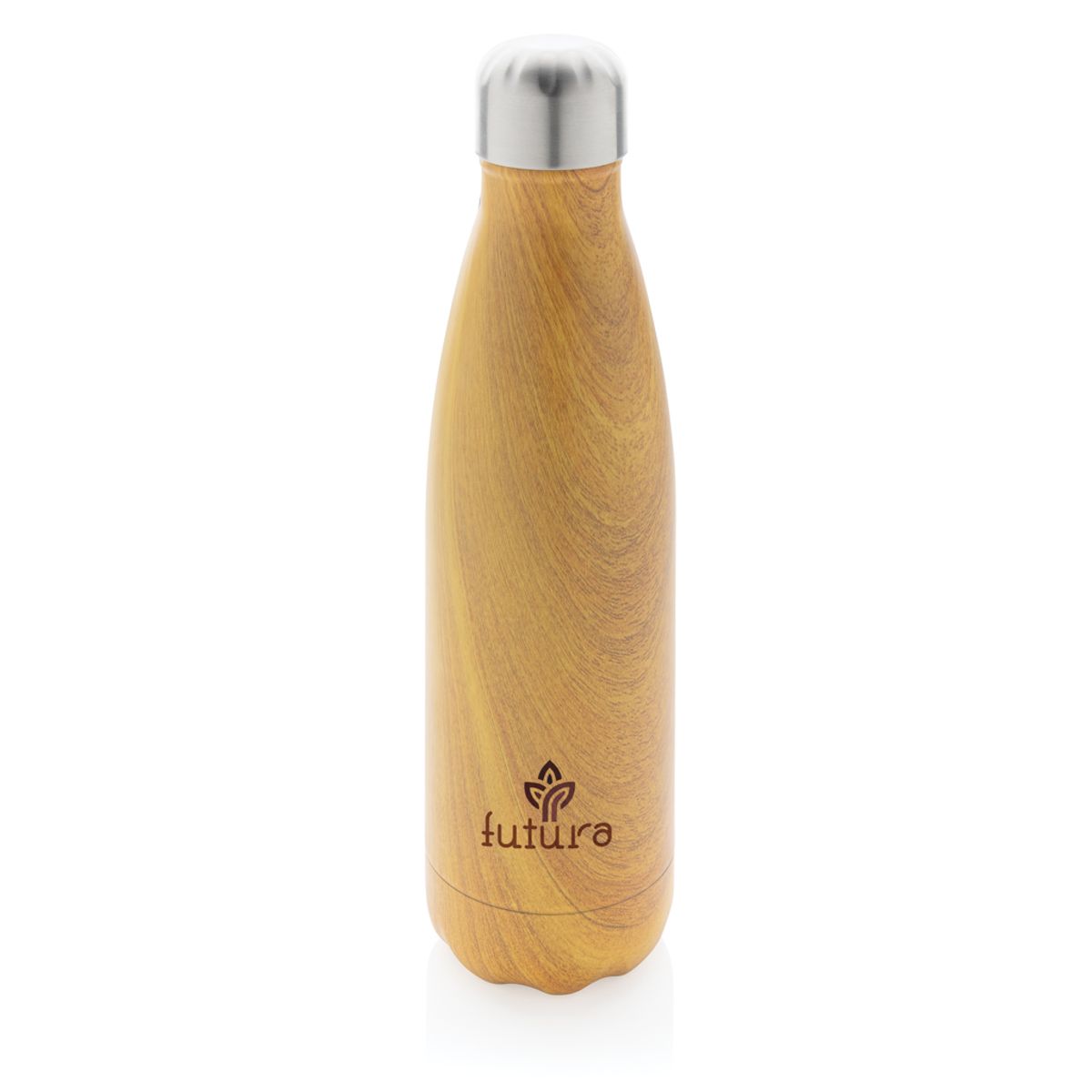 Vacuum Insulated Stainless Steel Bottle With Wood Print