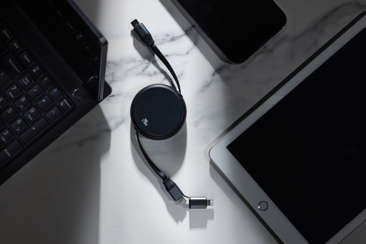 Terra Rcs Recycled Aluminium Retractable 240W 2-In-1 Cable