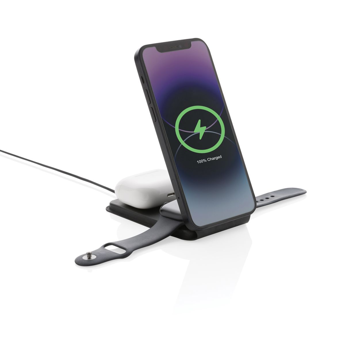 Swiss Peak Rcs Rpu 15W 3-In-1 Magnetic Wireless Charger