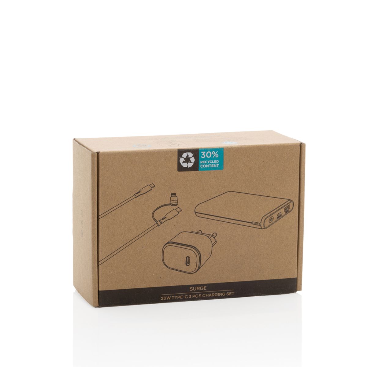 Surge Rcs Recyled Pet 20W Type C 3 Pcs Charging Set