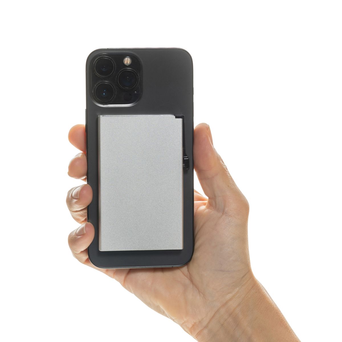 Standard Aluminium Rfid Magnetic Phone Cardholder