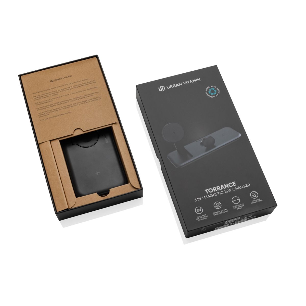 Urban Vitamin Torrance Rcs 3 In 1 Magnetic 15W Charger