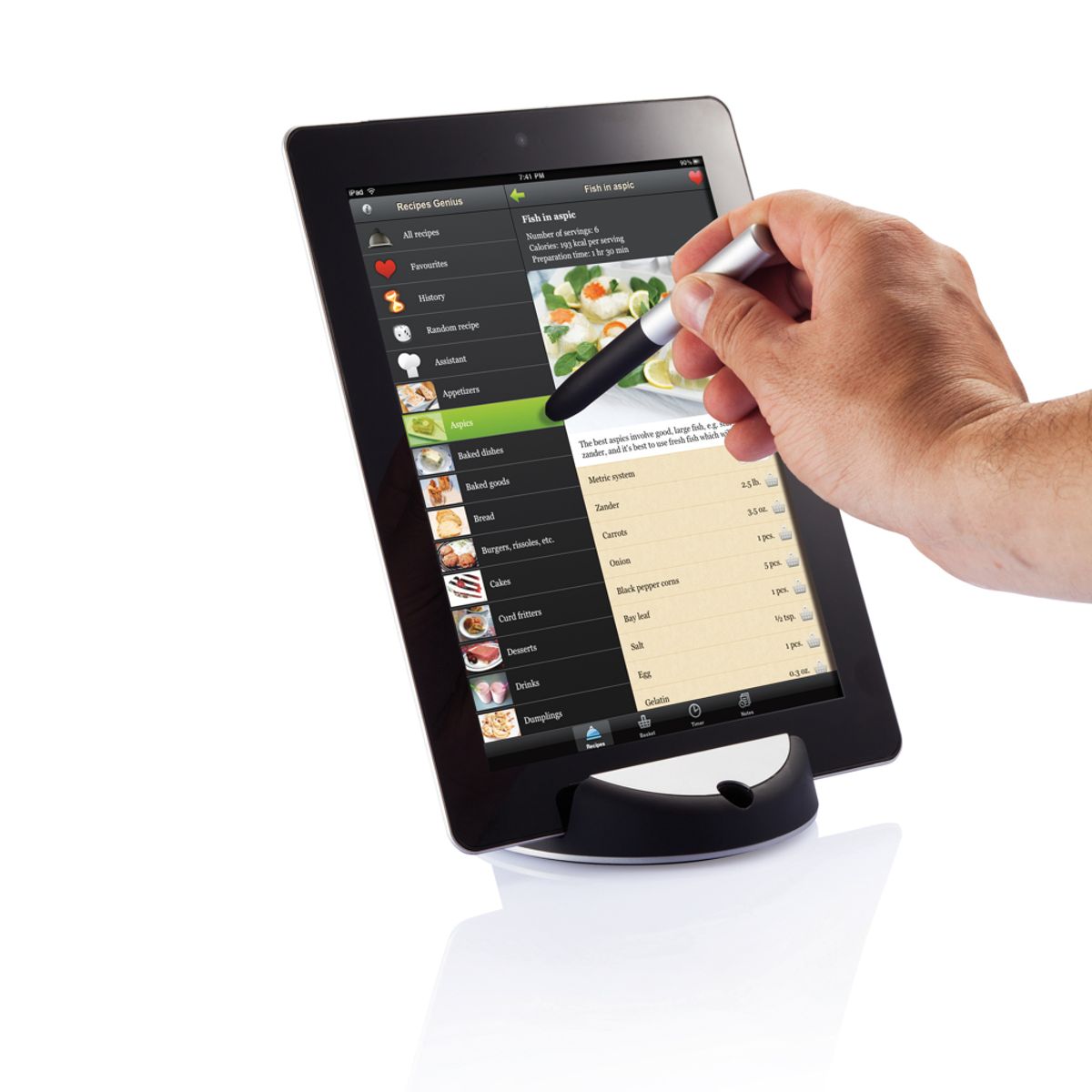Chef Tablet Stand With Touchpen
