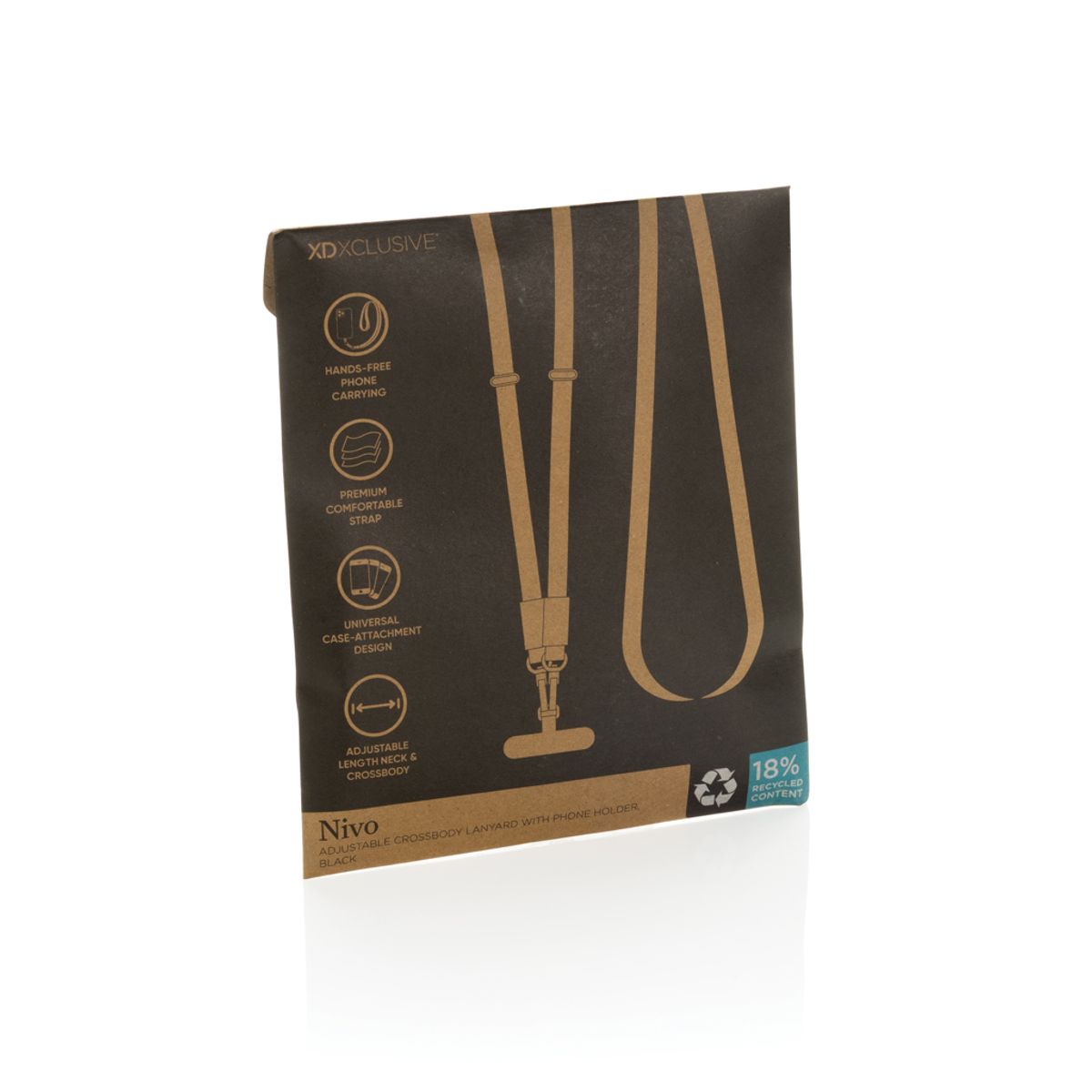 Nivo Rcs Recycled Pet Crossbody Lanyard