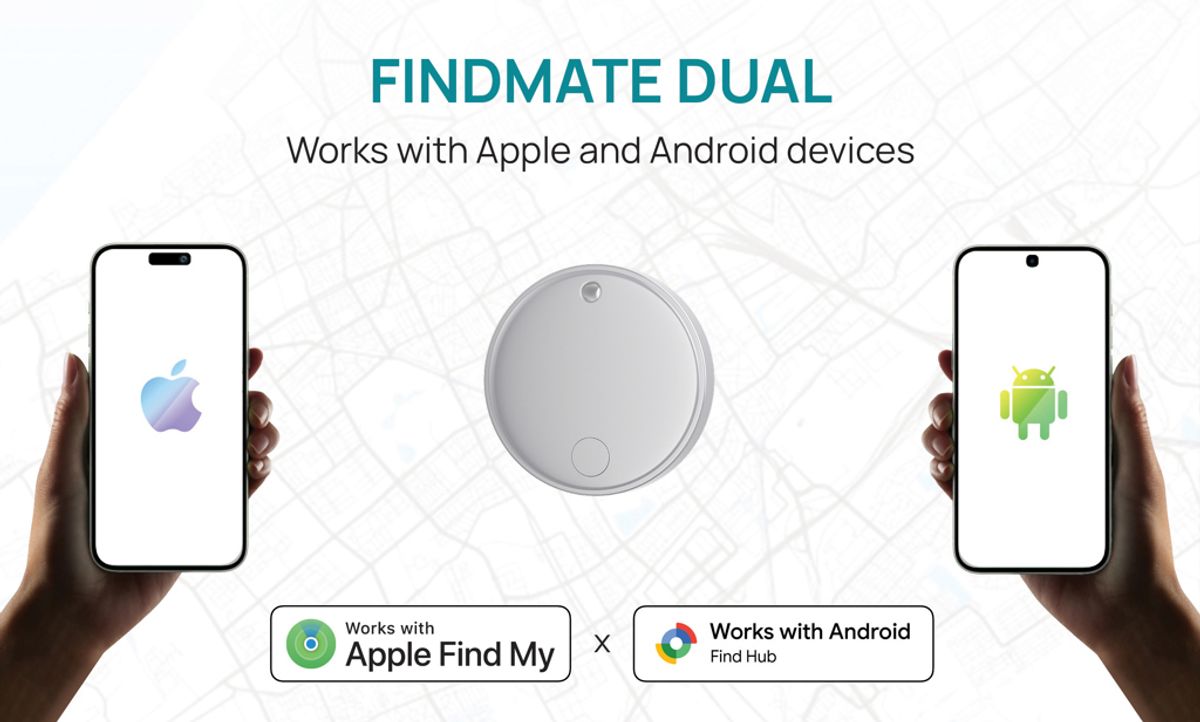 Findmate Dual RCS pārstrādātas plastmasas priekšmetu meklētājs IPX 5