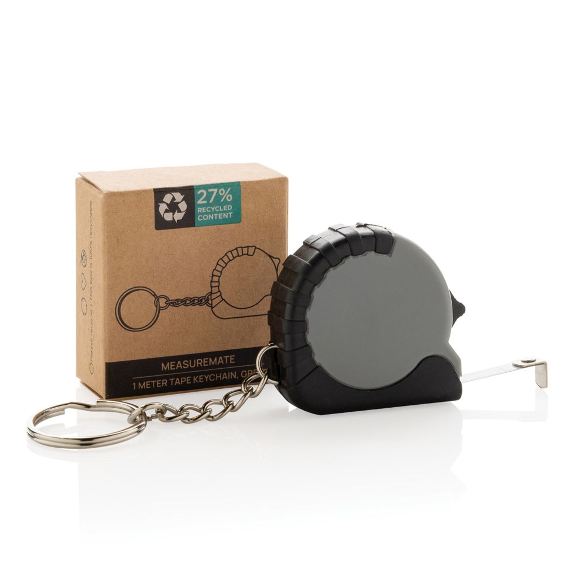 Measuremate Rcs Reycled Abs 1 Meter Tape Keychain