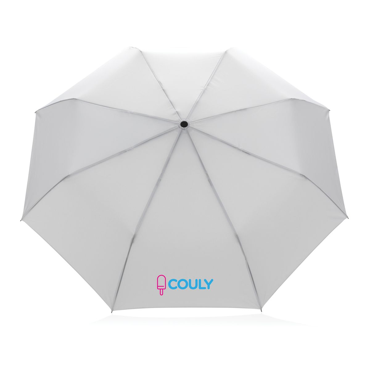 20.5" Impact Aware™ Rpet 190T Pongee Bamboo Mini Umbrella
