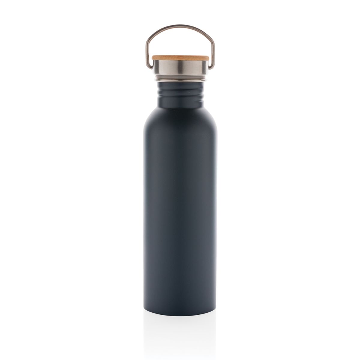 Modern Stainless Steel Bottle With Bamboo Lid