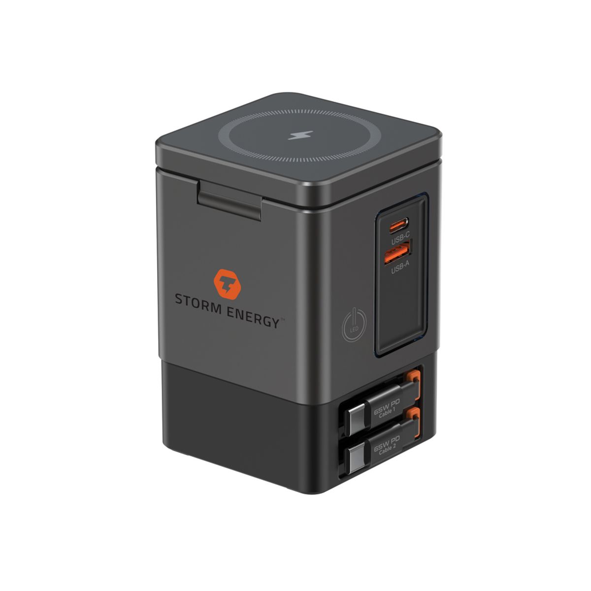 Urban Vitamin Sacramento 105W Gan Charger+Retractable Cables