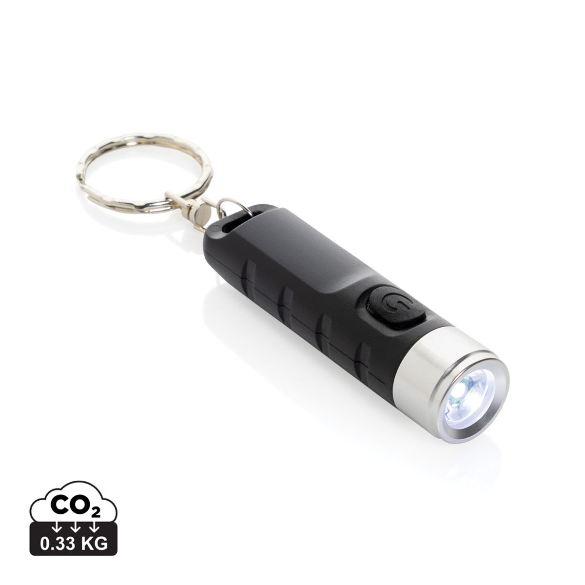 Globix Rcs Recycled Plastic Usb Re-Chargeable Keychain Torch