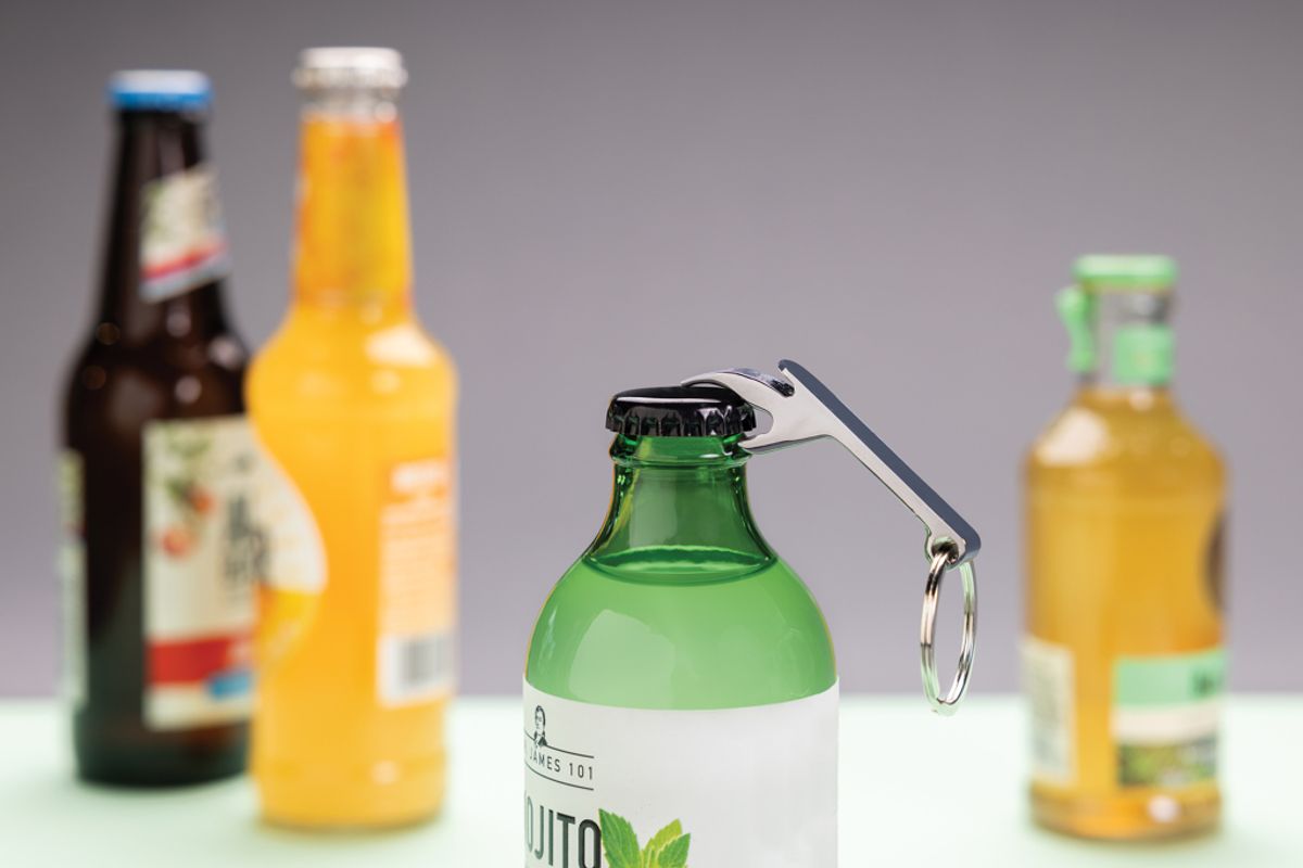 Rcs Recycled Zinc Alloy Bottle Opener Keychain