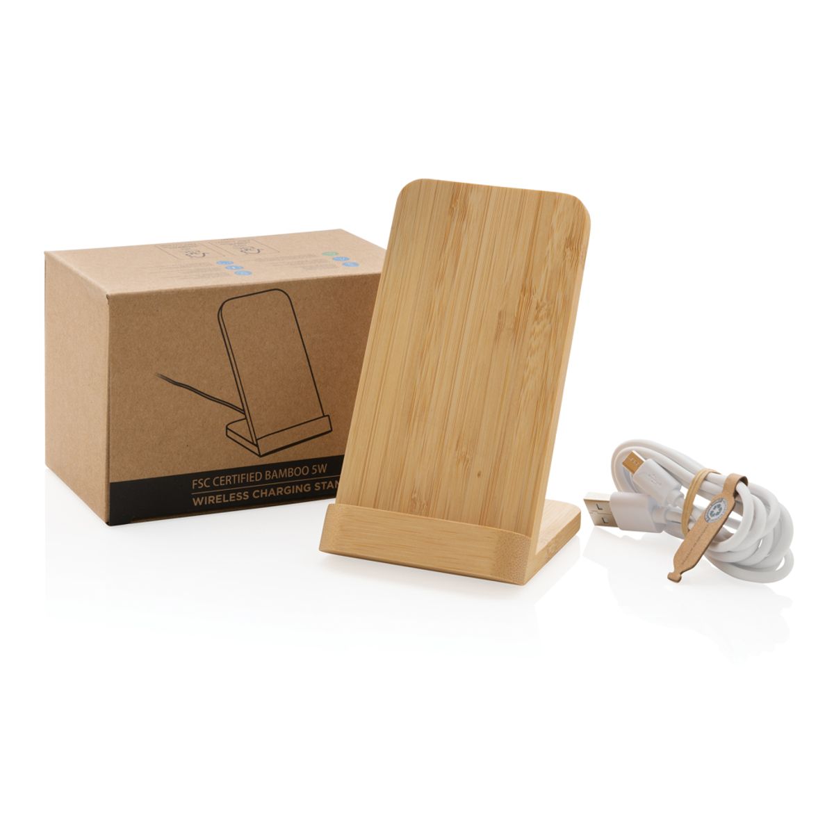 Bamboo 5W Wireless Charging Stand