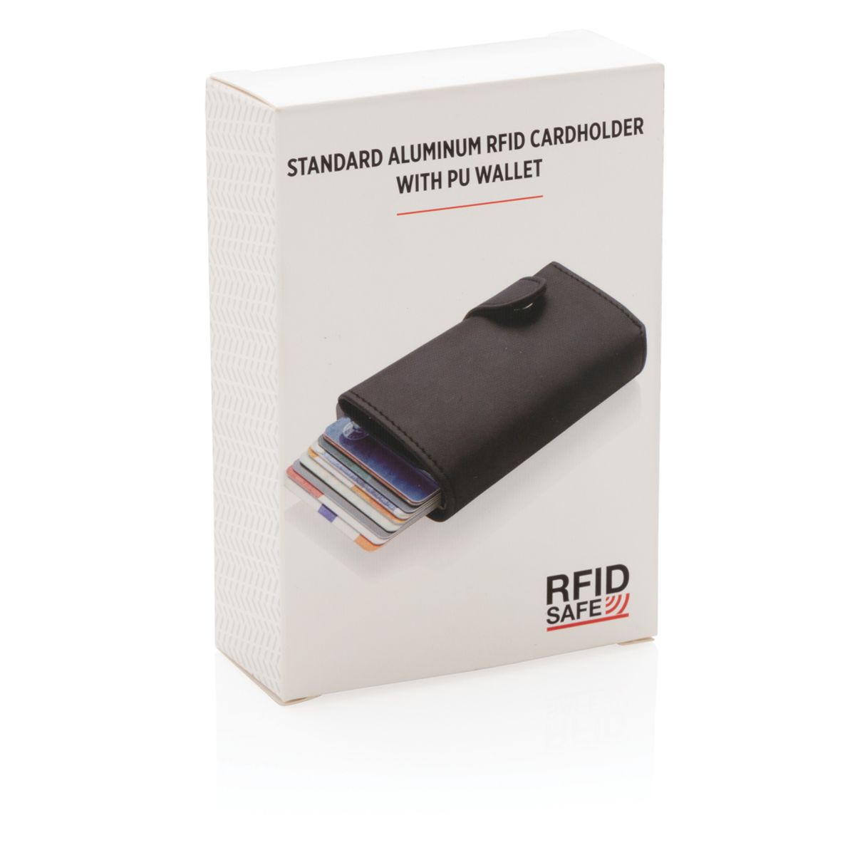 Standard Aluminium Rfid Cardholder With Pu Wallet
