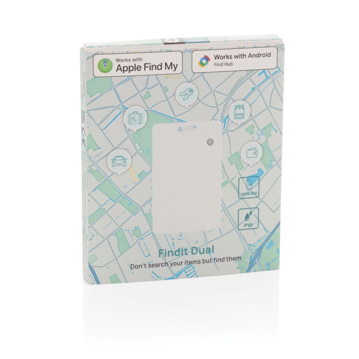 Findit Dual Rcs Rplastic Ultra-Thin Finder Card Rechargeable