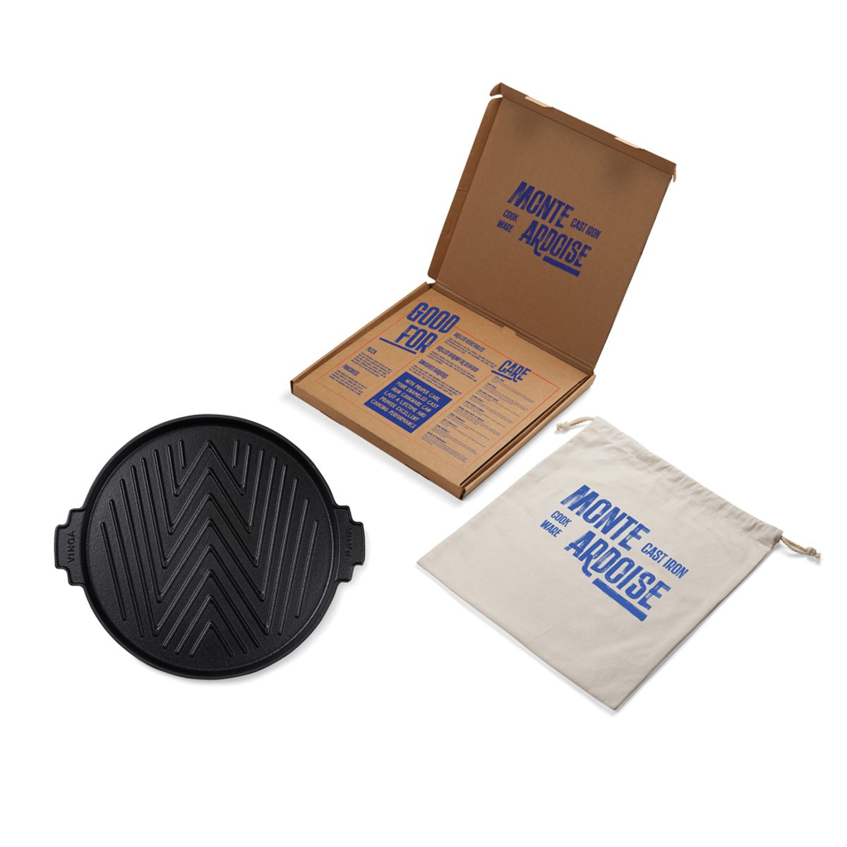 Vinga Monte Ardoise Grill Griddle, 30Cm