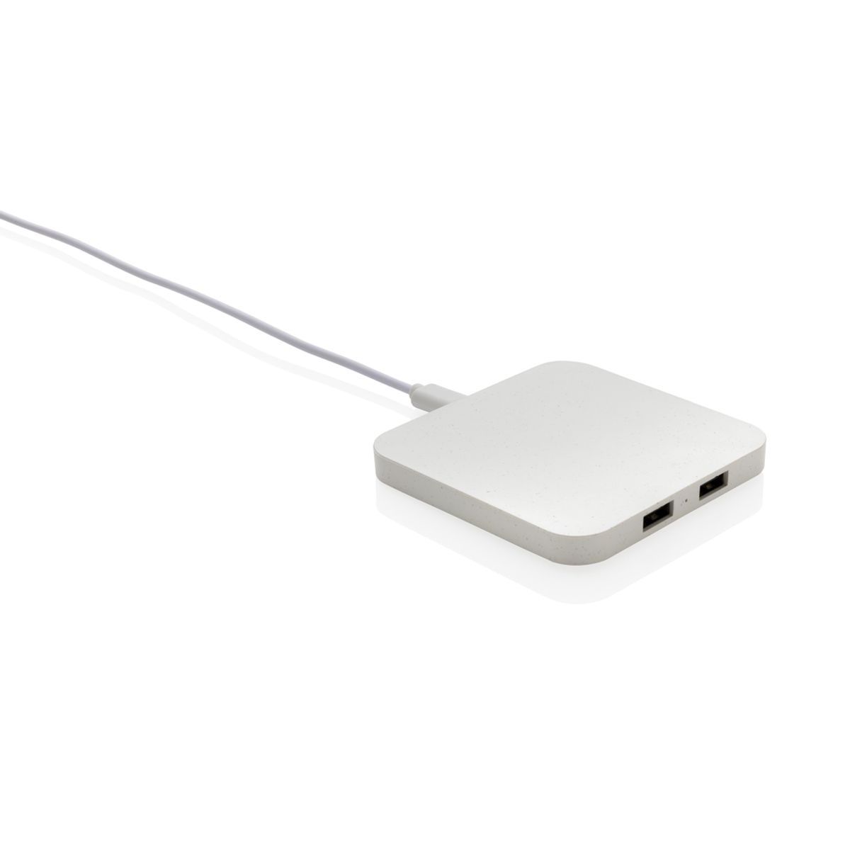 Rcs Recycled Plastic 10W Wireless Charger With Usb Ports