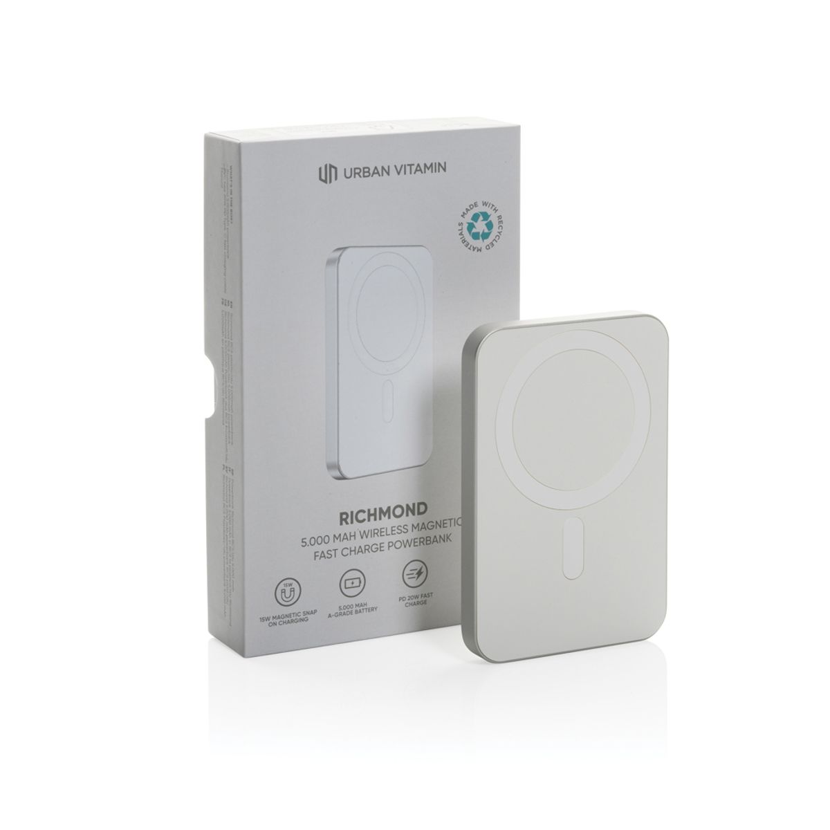 Urban Vitamin Richmond RCS plastmasas/alumīnija 5000 mAh ārējais akumulators