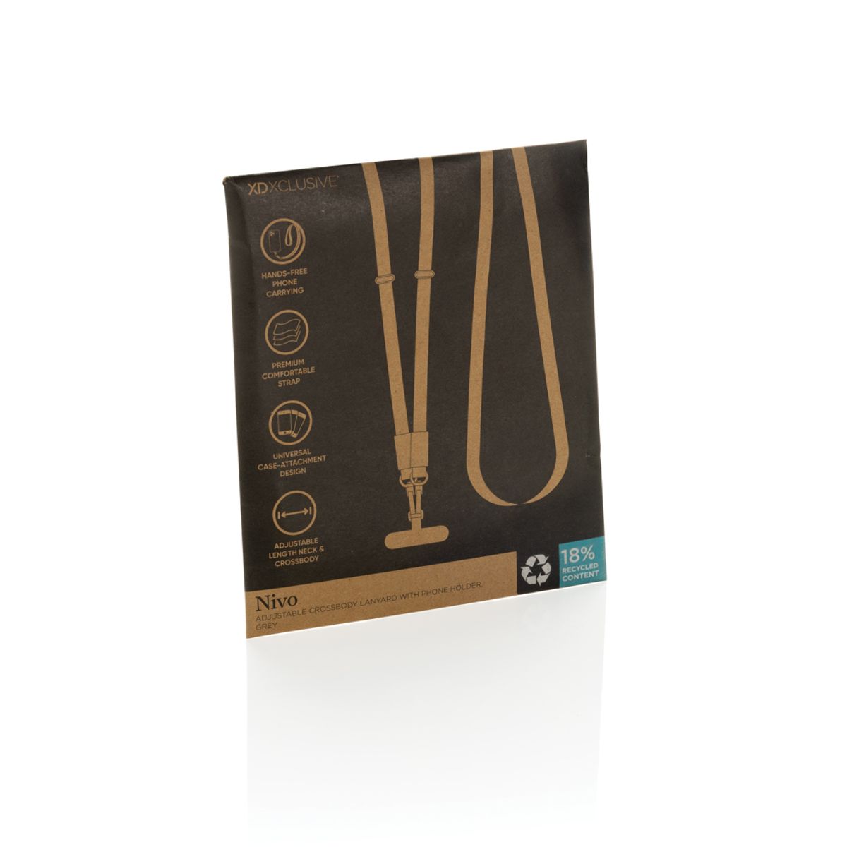 Nivo Rcs Recycled Pet Crossbody Lanyard