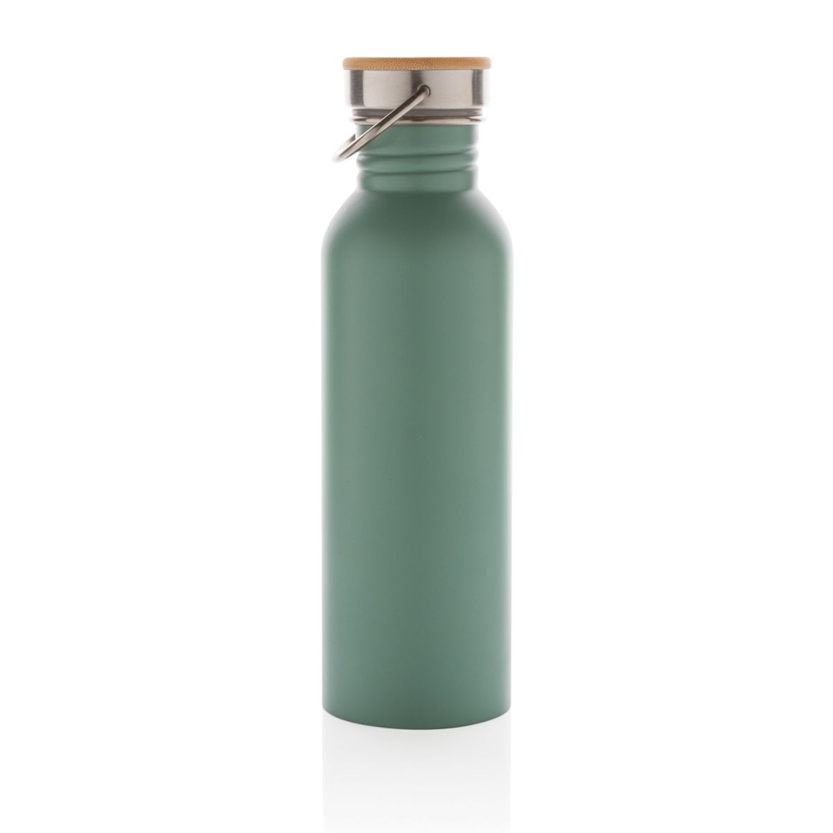 Modern Stainless Steel Bottle With Bamboo Lid