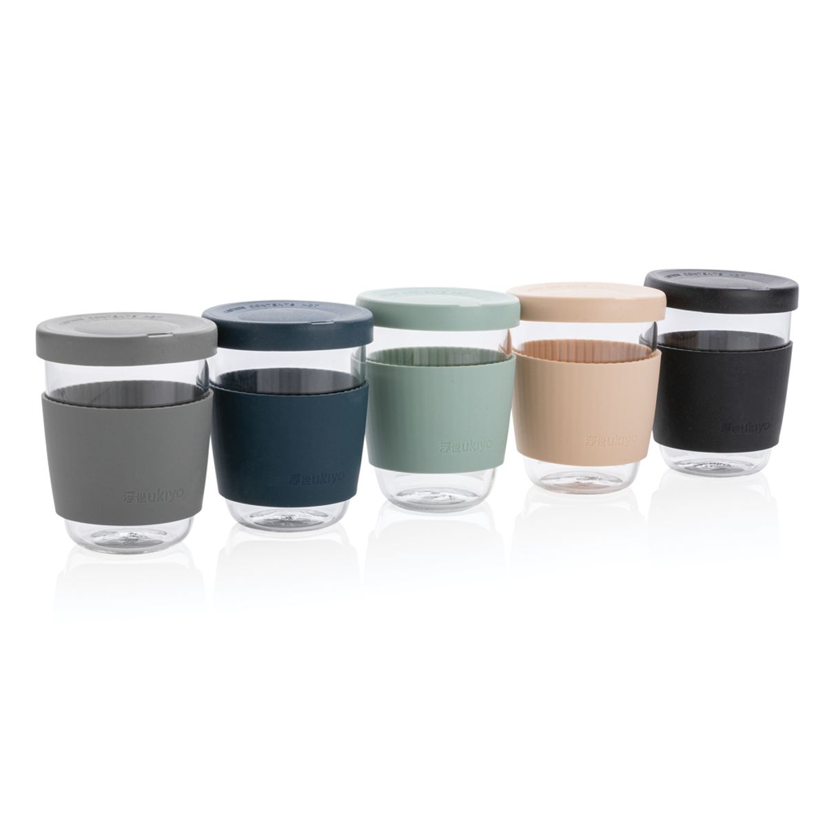 Ukiyo Borosilicate Glass With Silicone Lid And Sleeve