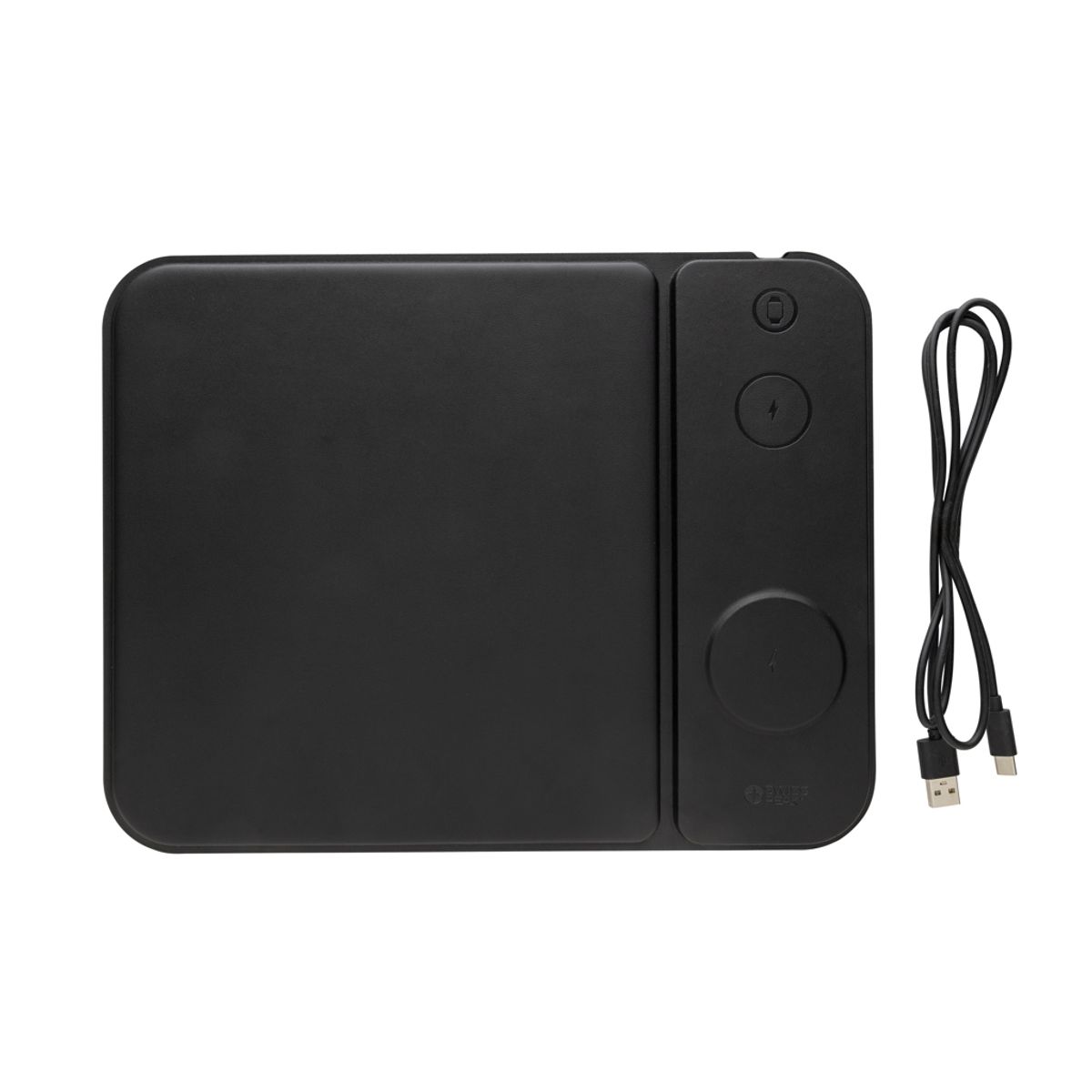 Swiss Peak Rcs pārstrādāta PU 15 W 3-in-1 uzlādējama peles paklājs
