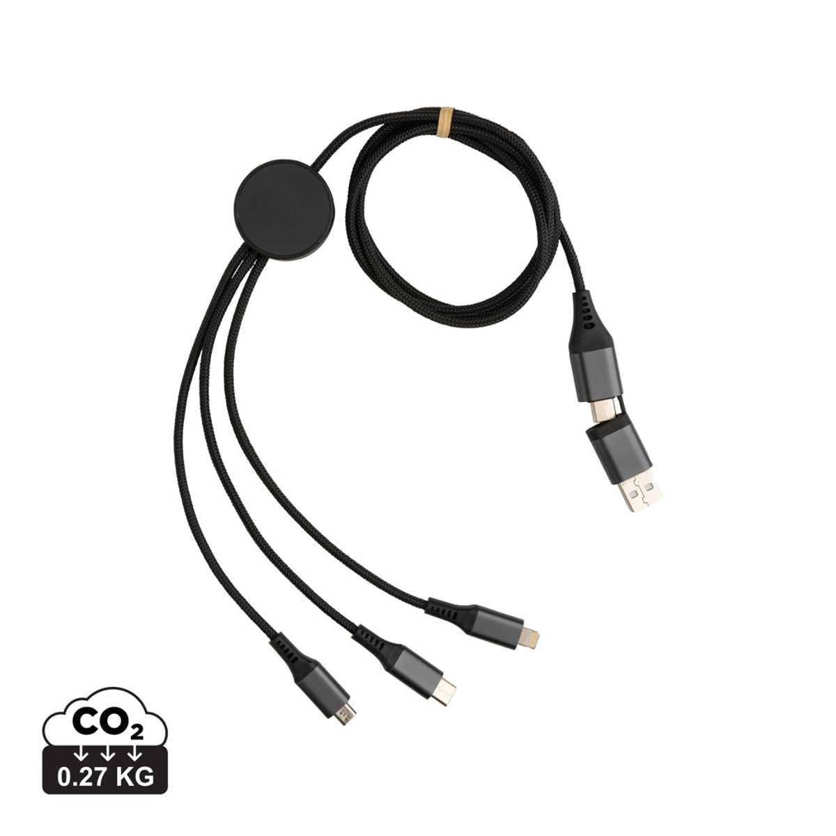 Terra 60W Rcs Recycled Aluminium 120Cm 6-In-1 Cable