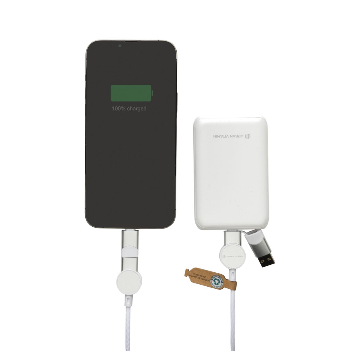 Oakland Rcs Recycled Plastic 6-In-1 Fast Charging 45W Cable