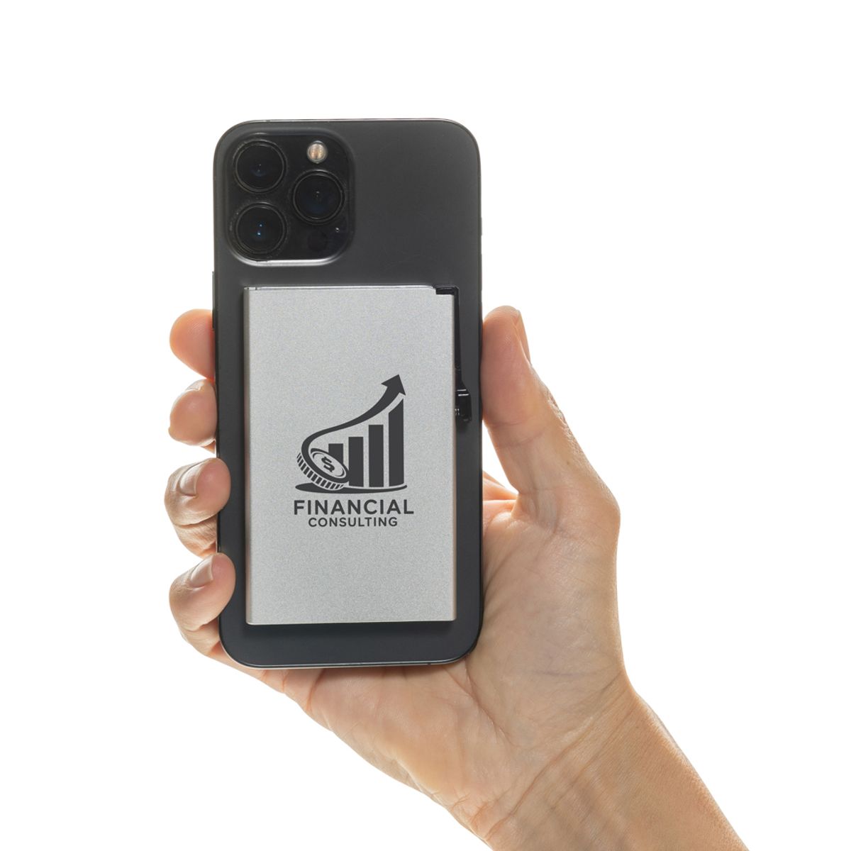 Standard Aluminium Rfid Magnetic Phone Cardholder