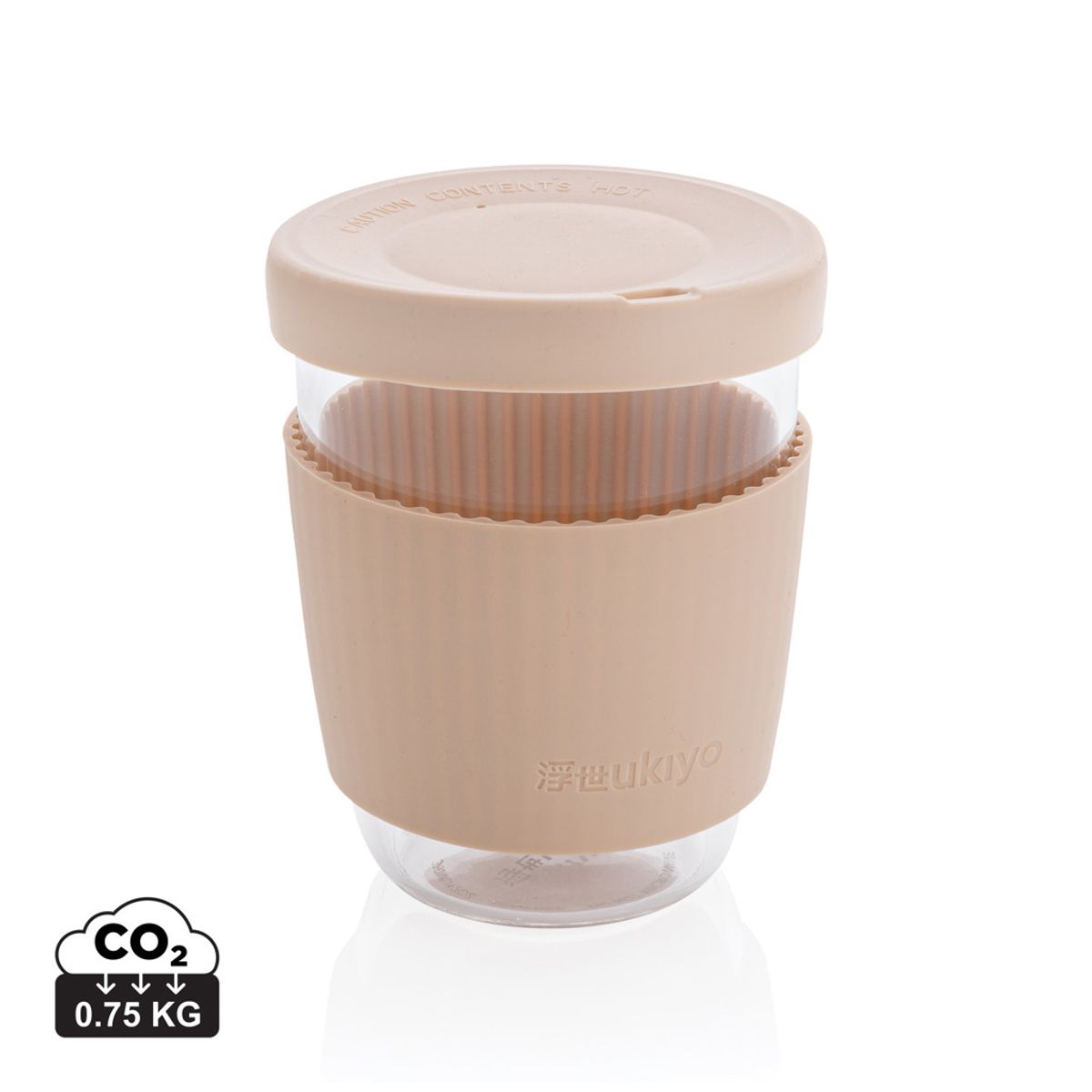 Ukiyo Borosilicate Glass With Silicone Lid And Sleeve