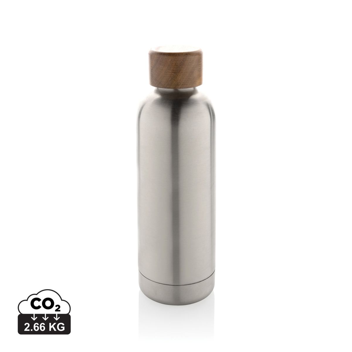 Wood Rcs Certified Recycled Stainless Steel Vacuum Bottle