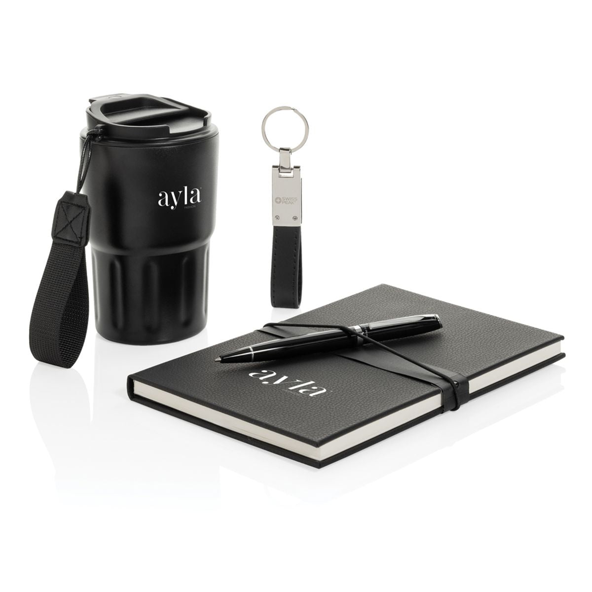 Swiss Peak Rcs Certified Deluxe Business Gift Set W/ Tumbler