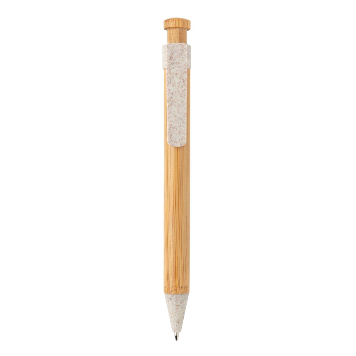 Bamboo Pen With Wheatstraw Clip