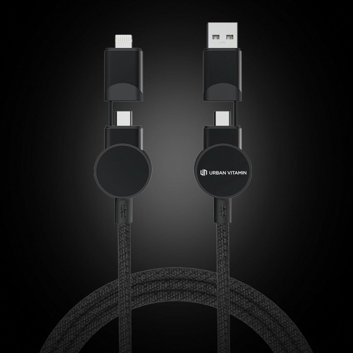 Oakland Rcs Recycled Plastic 6-In-1 Fast Charging 45W Cable