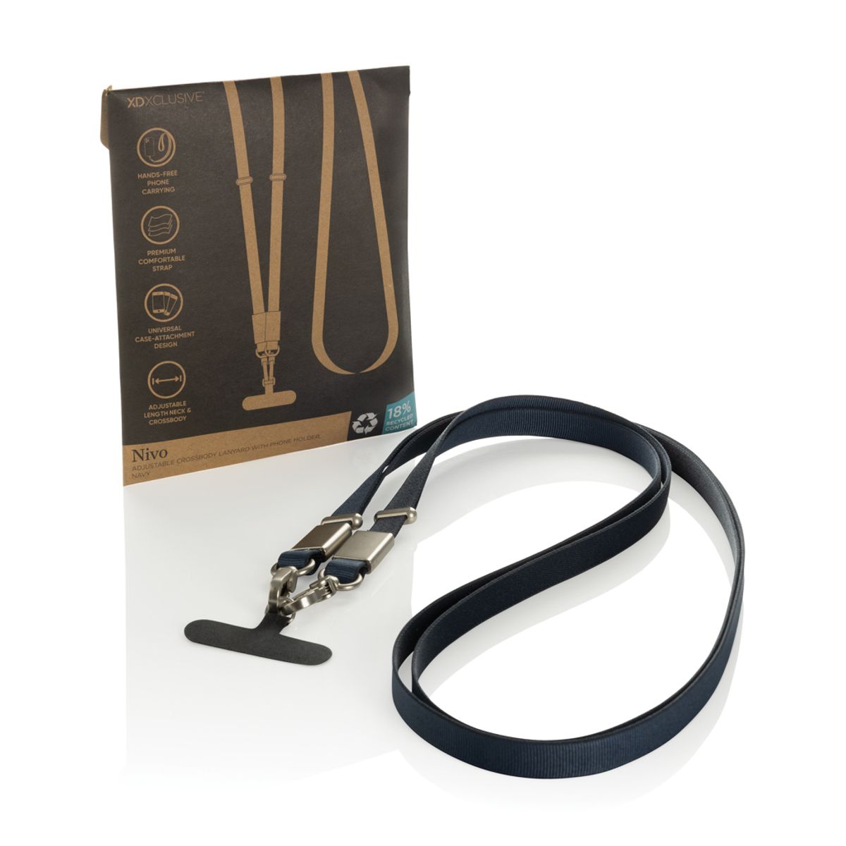 Nivo Rcs Recycled Pet Crossbody Lanyard