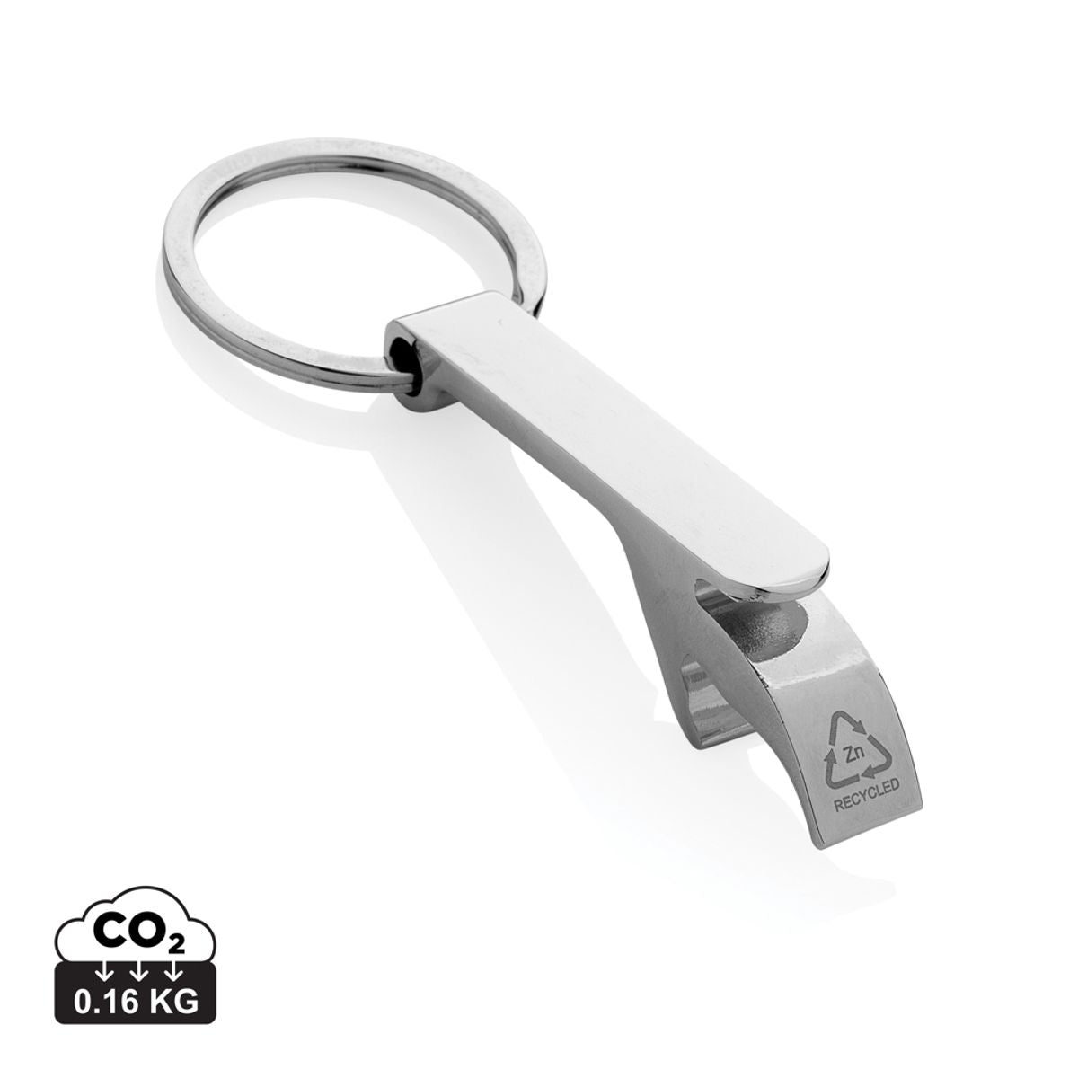 Rcs Recycled Zinc Alloy Bottle Opener Keychain