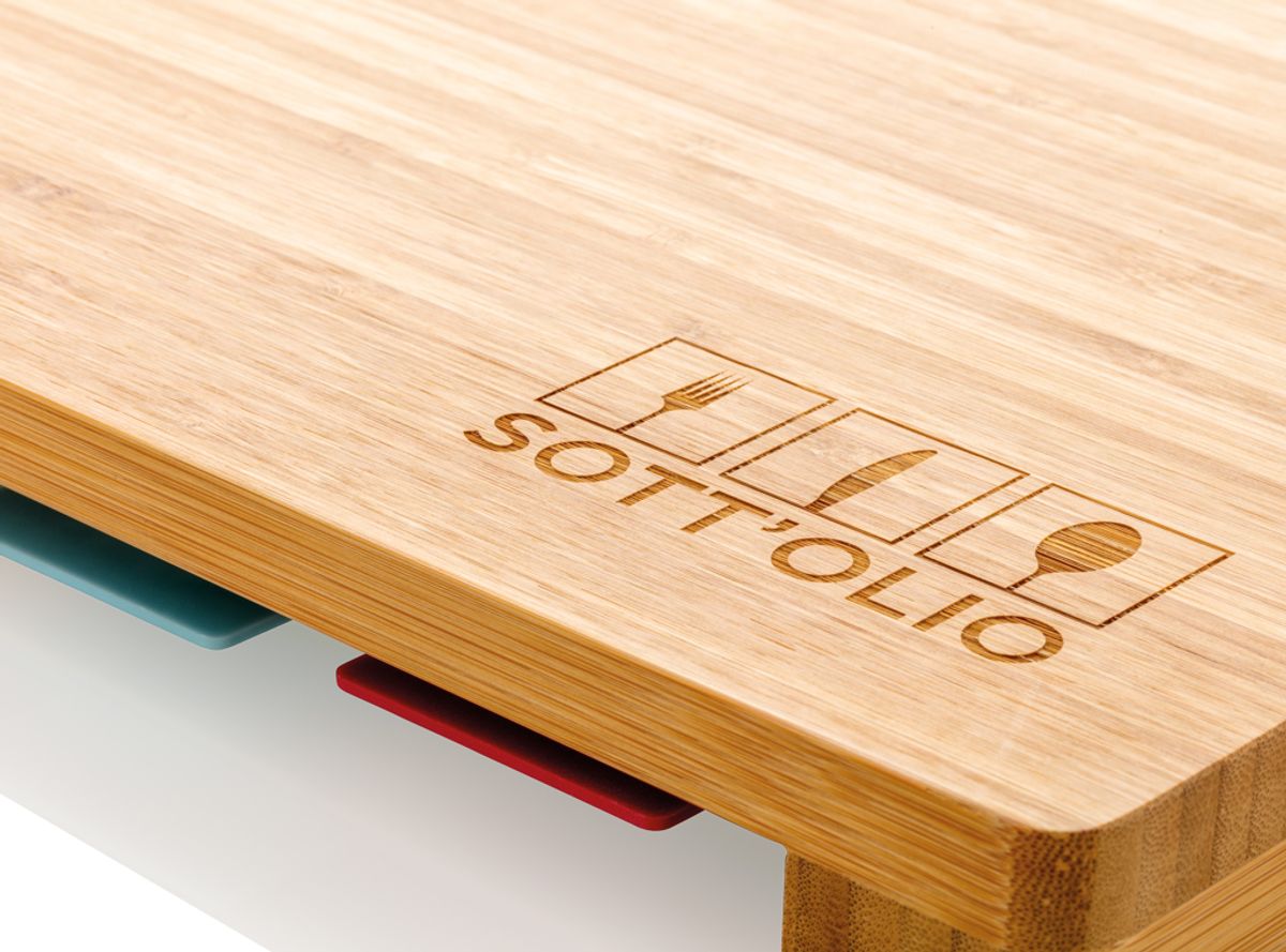 Cutting Board With 4Pcs Hygienic Boards