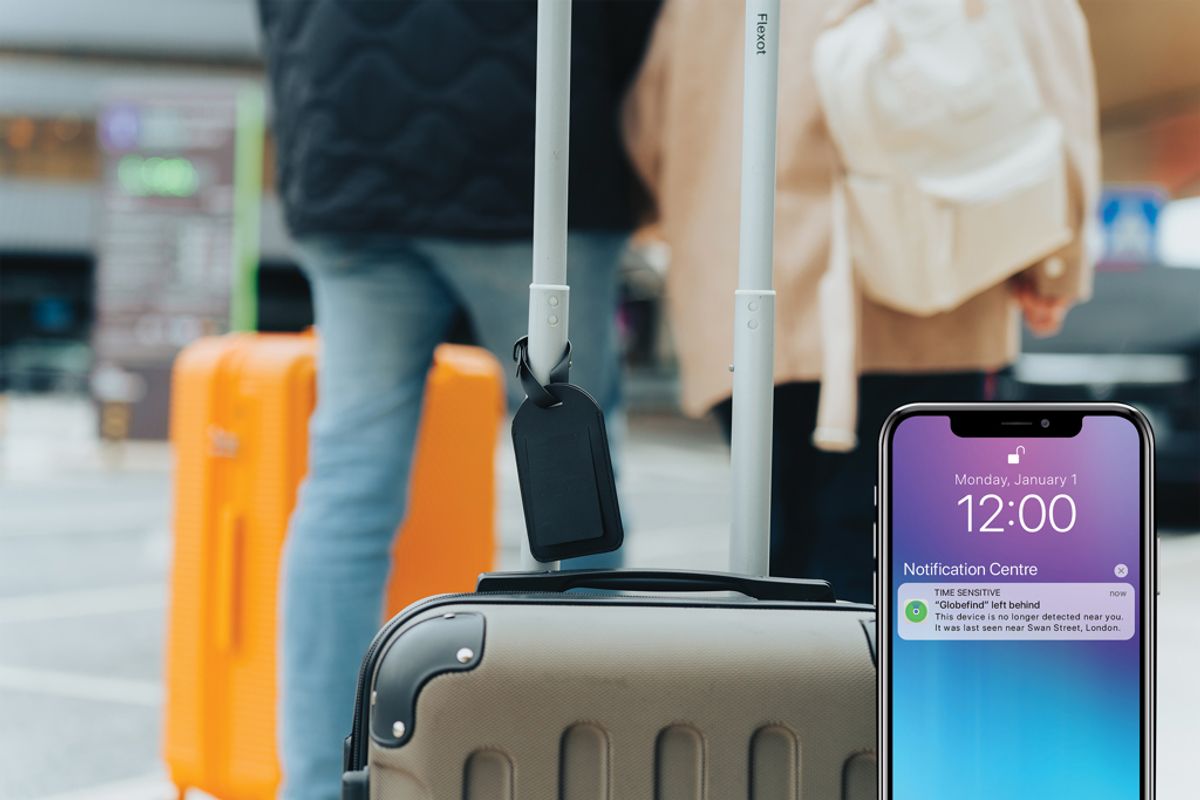 Globefind Rcsrpolyester Luggage Tag With Worldwide Locating