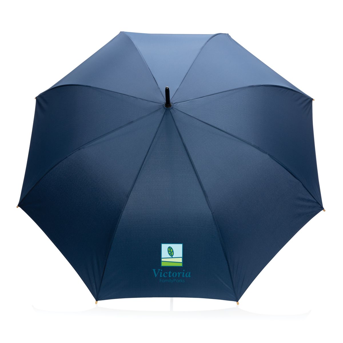 27" Impact Aware™ Rpet 190T Auto Open Bamboo Umbrella