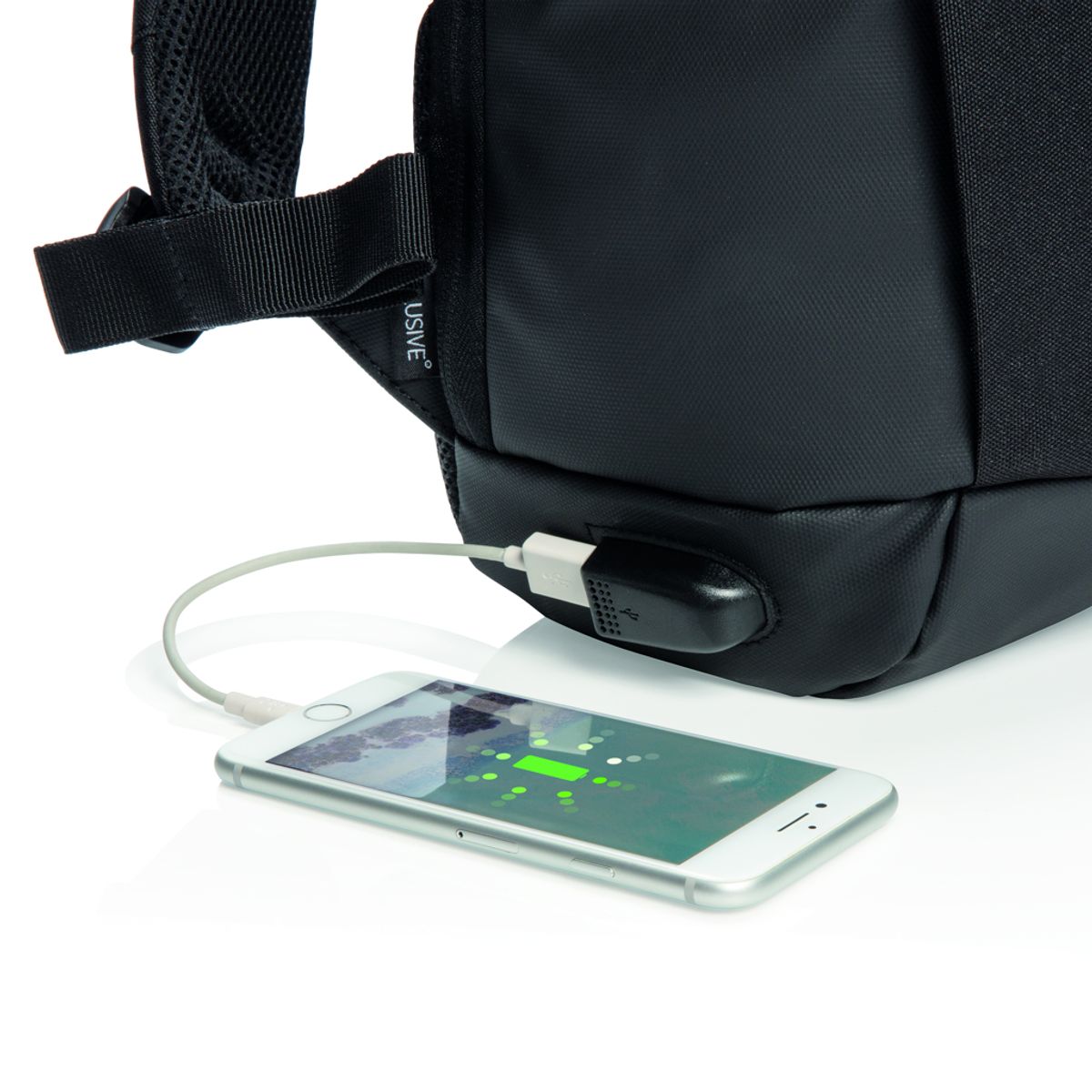 Madrid Anti-Theft Rfid Usb Laptop Backpack Pvc Free