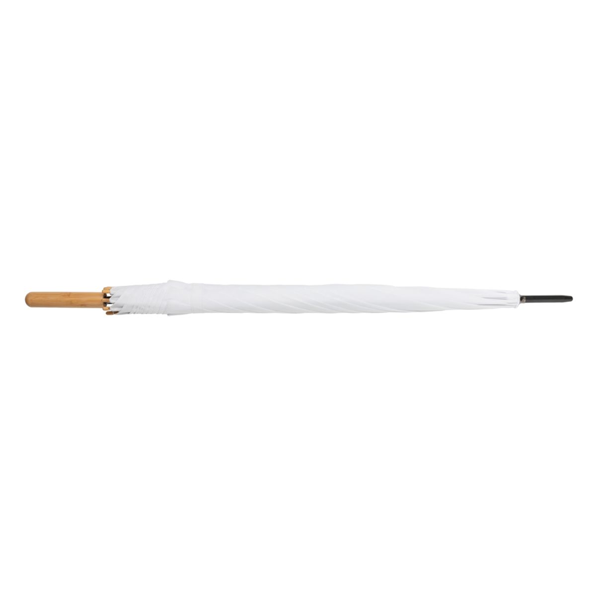 27" Impact Aware™ Rpet 190T Auto Open Bamboo Umbrella