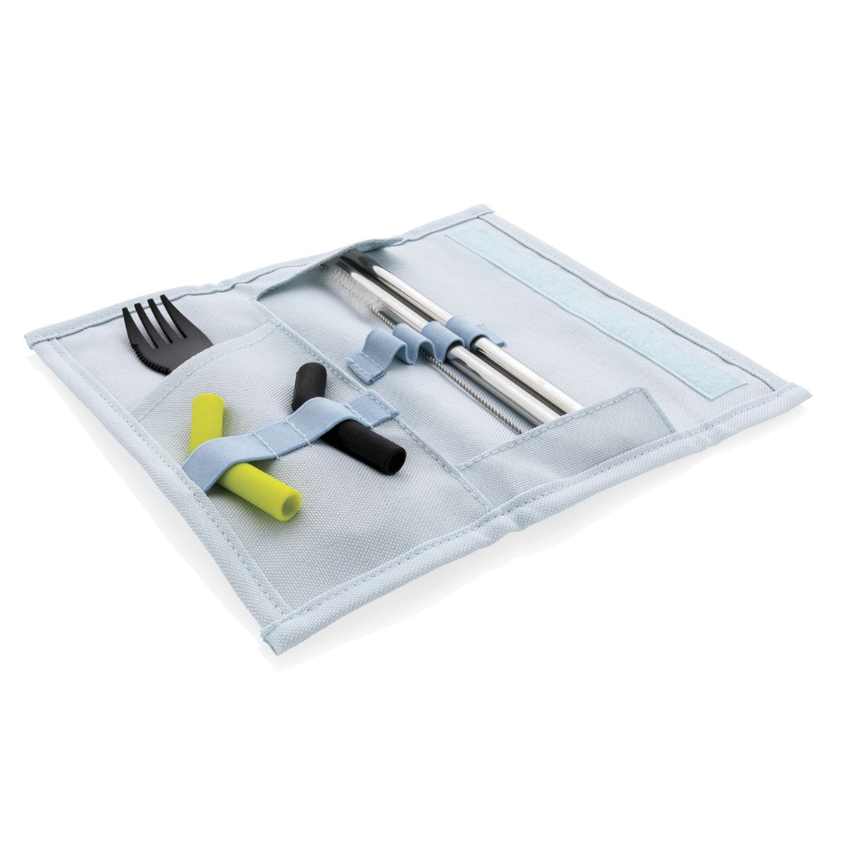 Tierra 2Pcs Straw And Cutlery Set In Pouch