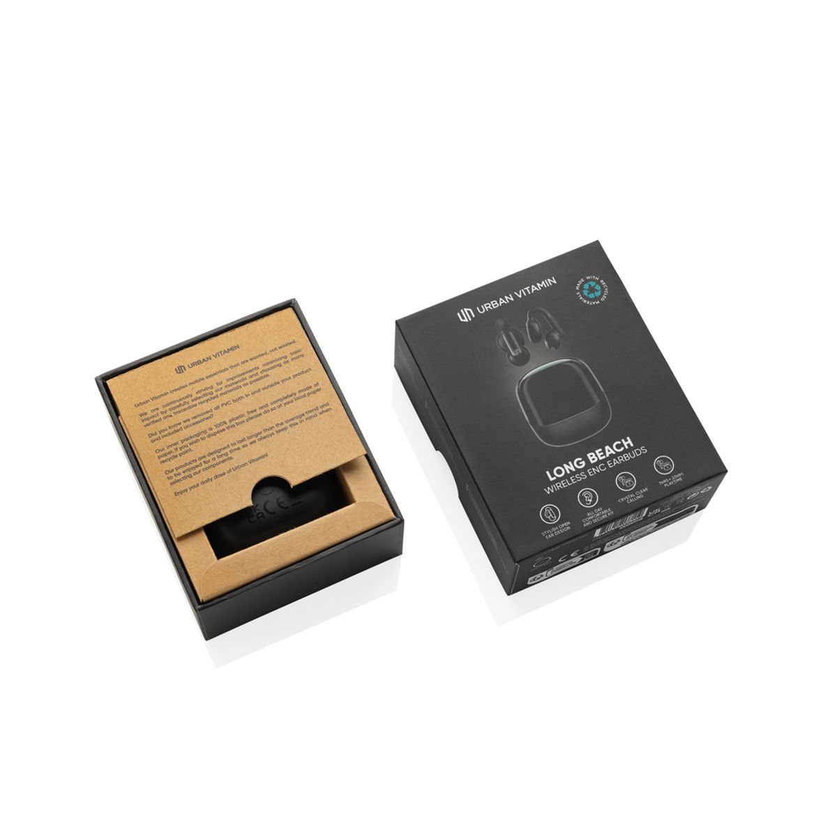 Urban Vitamin Long Beach Enc Rplastic Wireless Earbuds