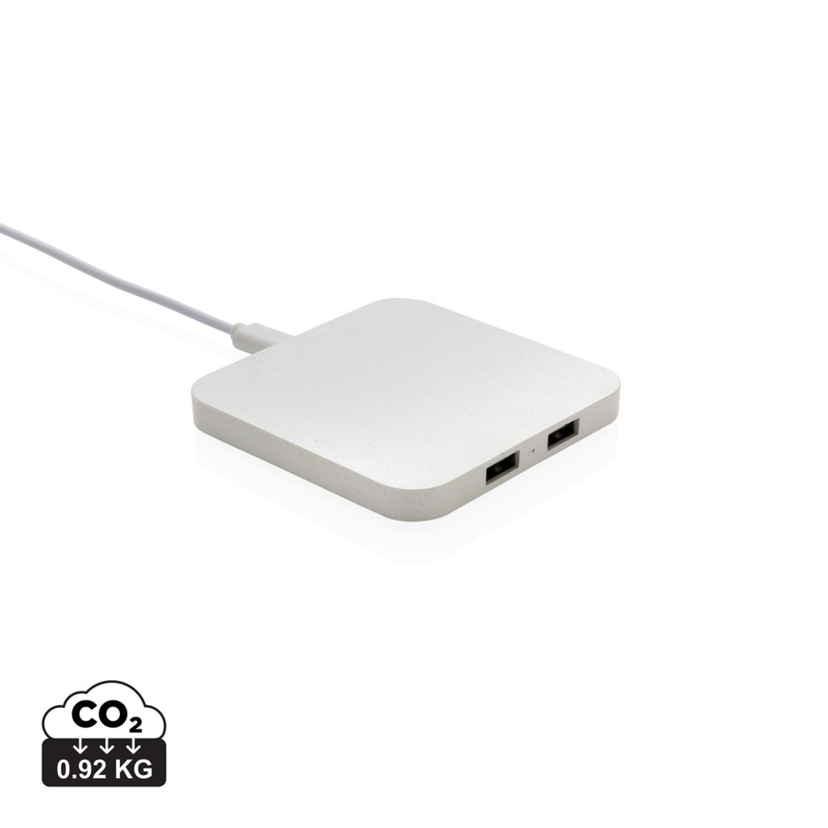 Rcs Recycled Plastic 10W Wireless Charger With Usb Ports