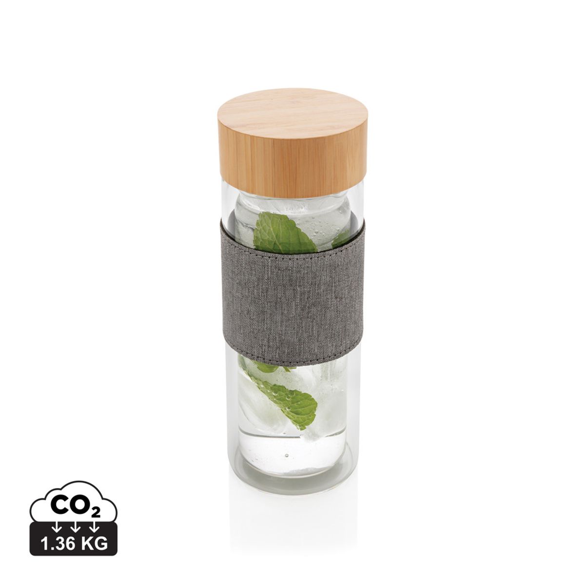 Impact Double Wall Borosilicate Glass Bottle