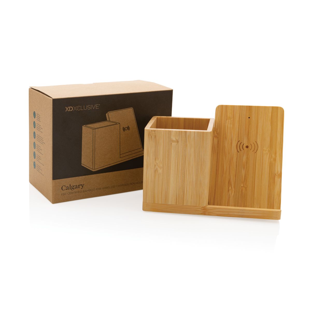 Kalgari Bamboo 10 W bezvadu lādētājs