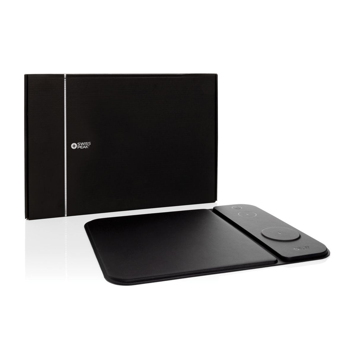 Swiss Peak Rcs pārstrādāta PU 15 W 3-in-1 uzlādējama peles paklājs