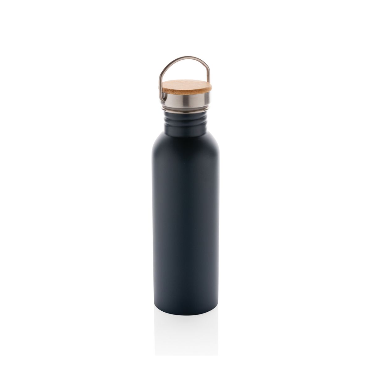 Modern Stainless Steel Bottle With Bamboo Lid