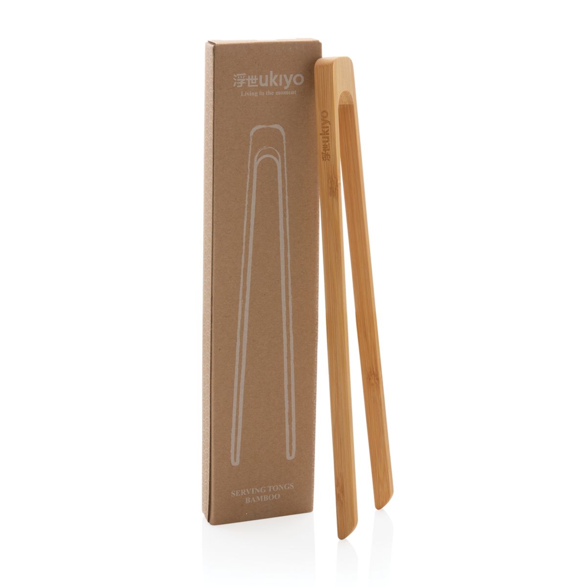 Ukiyo Bamboo Serving Tongs