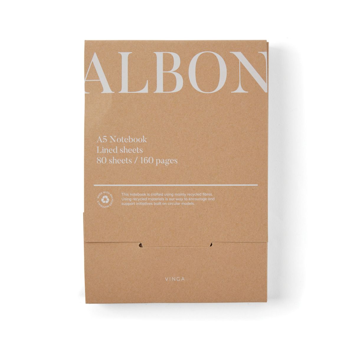 Vinga Albon Grs Recycled Felt Notebook