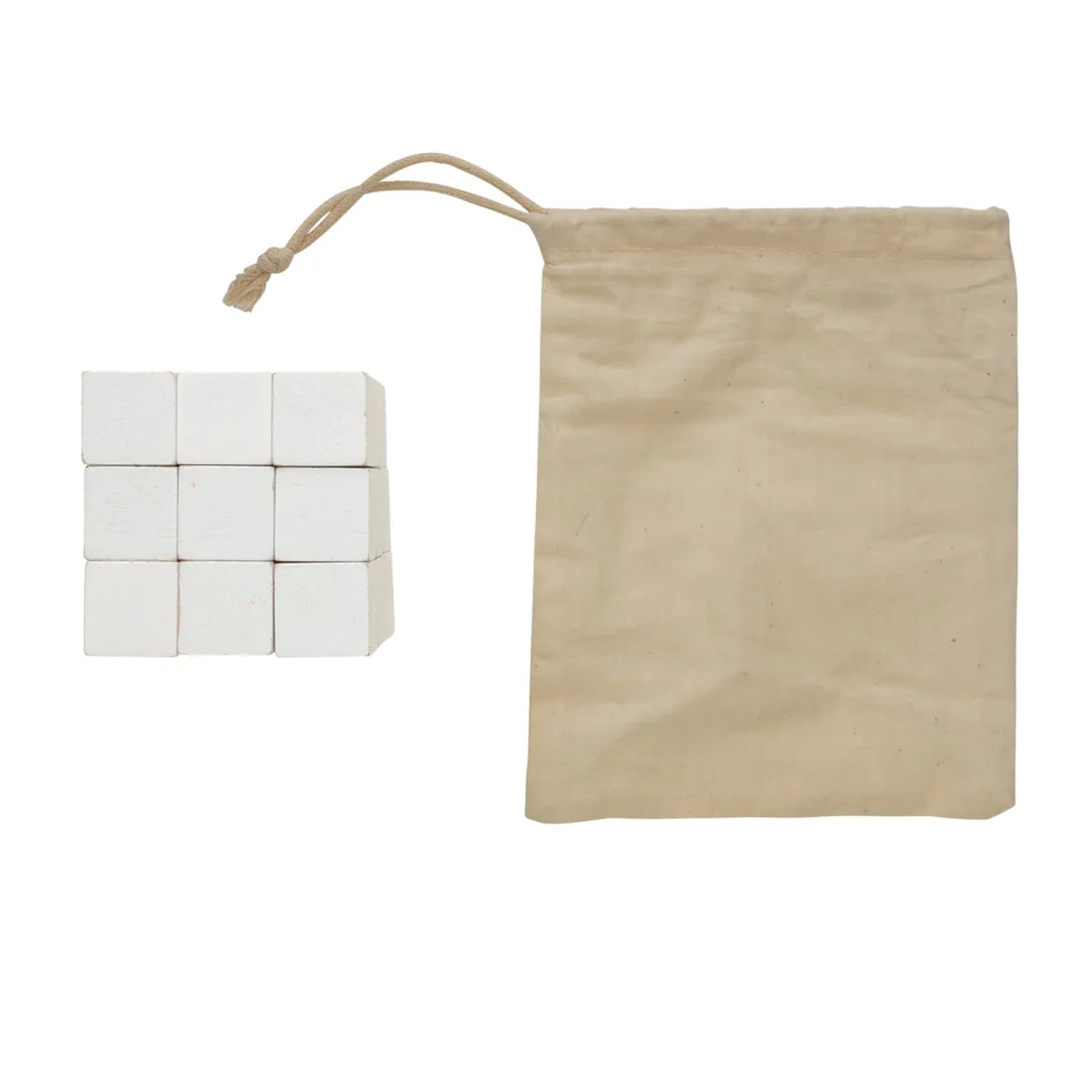 Wooden Brain Game In Canvas Pouch